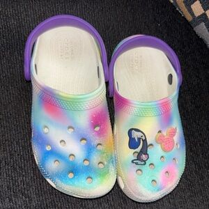 Crocs Classic Solarized Clog Pastel Rainbow Purple Strap Kid’s C12